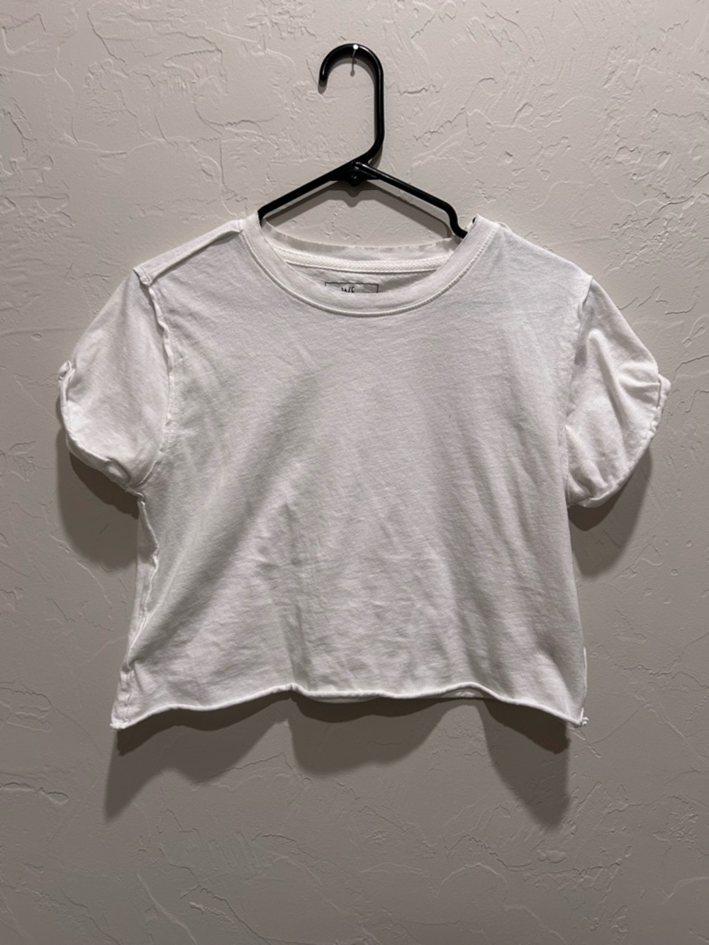 We The Free White Cropped Crewneck Tee